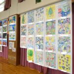 【葵区】地域と小学校でコラボ★安西小学校で作品展を開催しました！