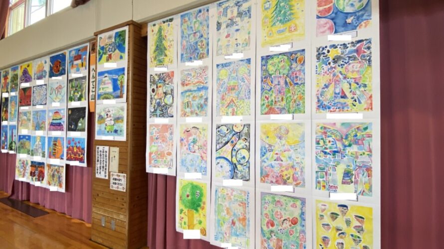 【葵区】地域と小学校でコラボ★安西小学校で作品展を開催しました！