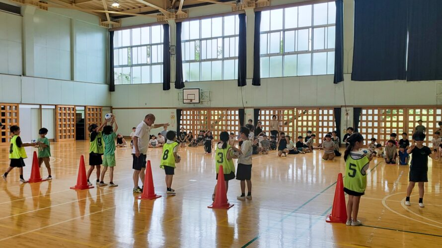 川原小学校のブラインドサッカー体験を見学してきました。