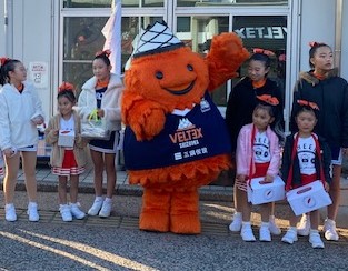 VELTEX スポーツアカデミー チアダンススクールのみんなと街頭キャンペーン！